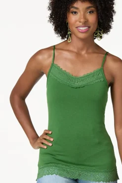 Cato Lace Trim Cami><noscript><img width=