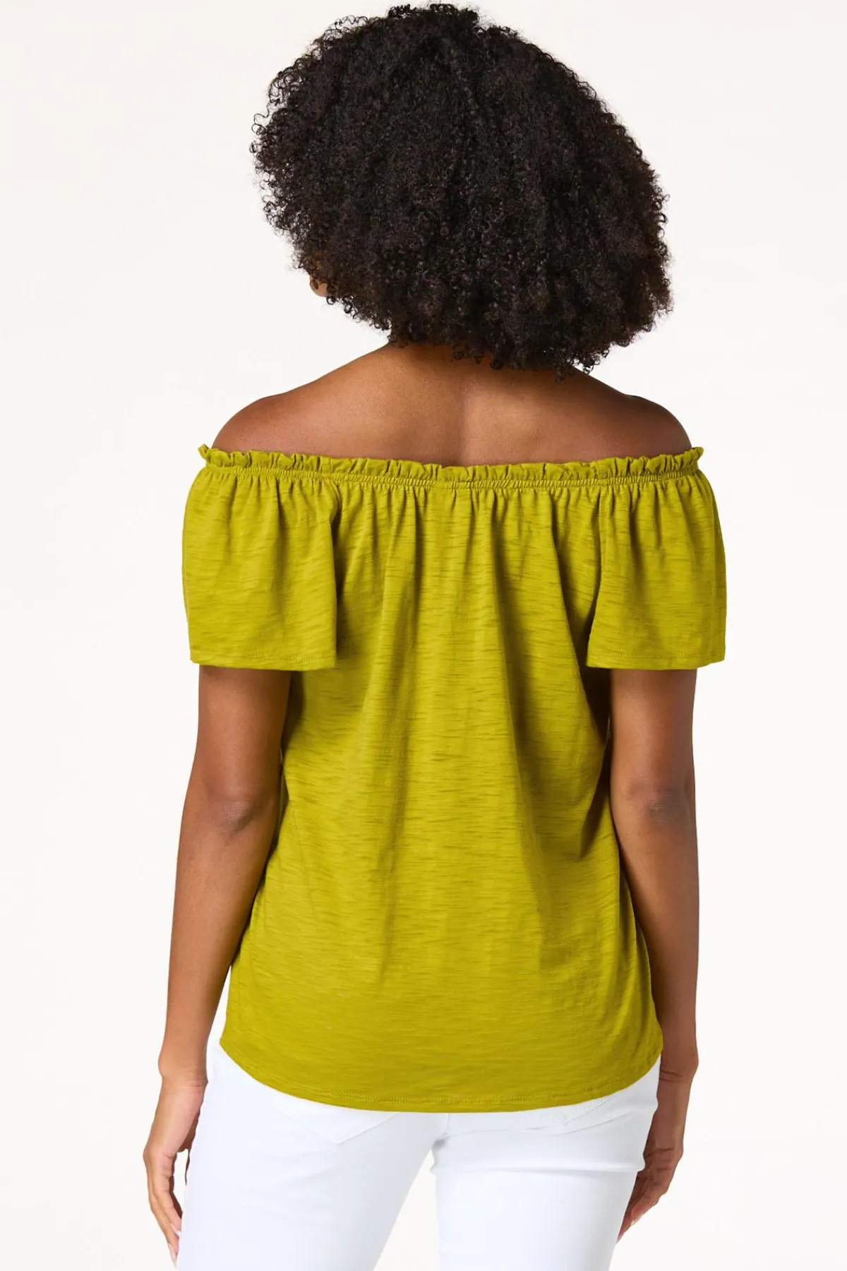 Cato Lace Trim Tie Neck Top> Tops