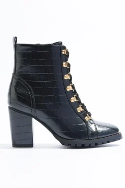 Cato Lace Up Croc Hiker Boots> Boots