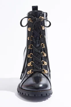 Cato Lace Up Croc Hiker Boots><noscript><img width=