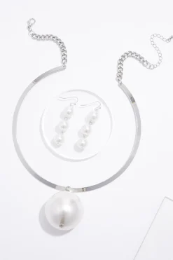 Cato Large Pearl Wire Necklace Set> Sets|Necklaces