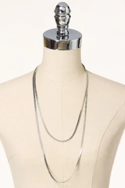 Cato Layered Snake Chain Long Necklace> Necklaces
