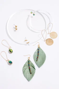 Cato Leaf Multi Stud Earring Set> Earrings