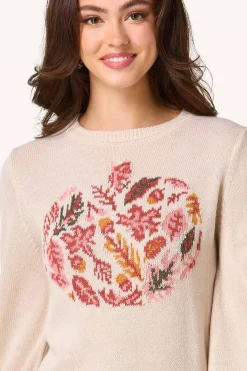 Cato Leafy Pumpkin Sweater><noscript><img width=