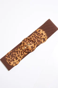 Cato Leopard Buckle Stretch Belt> Belts