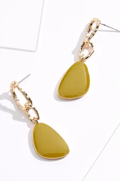 Cato Linked Lucite Pendant Earrings> Earrings