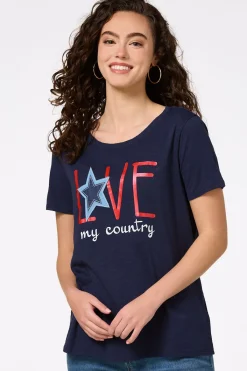 Cato Love My Country Tee> Tops
