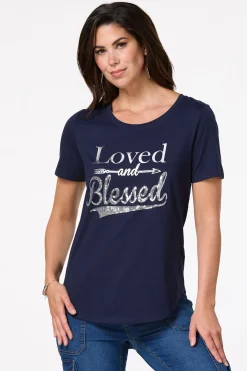 Cato Loved And Blessed Tee> Tops
