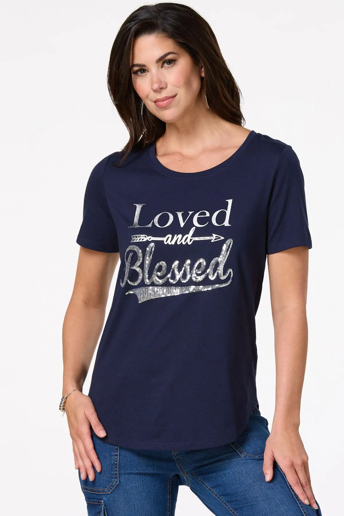 Cato Loved And Blessed Tee> Tops