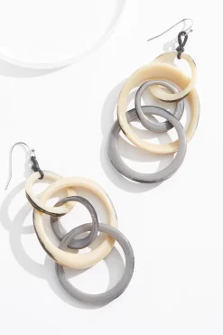 Cato Lucite Circle Link Earrings> Earrings