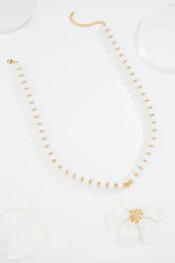 Cato Lucite Flower Statement Necklace> Necklaces