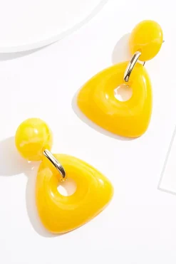 Cato Lucite Modern Triangle Earrings> Earrings