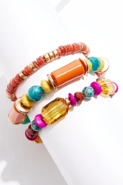 Cato Lucite Bead Bracelet Set> Bracelets
