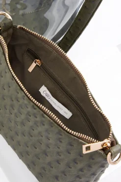 Cato Lucite Ring Handle Bucket Bag><noscript><img width=