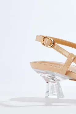 Cato Lucite Stone Slingback Pumps><noscript><img width=
