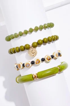 Cato Lucite Tube Rondelle Bracelet Set> Bracelets