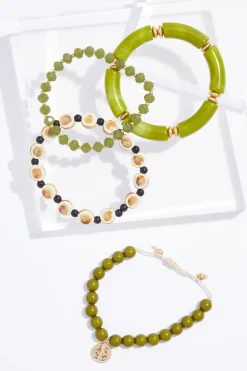 Cato Lucite Tube Rondelle Bracelet Set> Bracelets