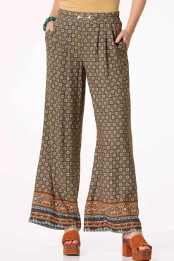 Cato Medallion Border Pants> Pants