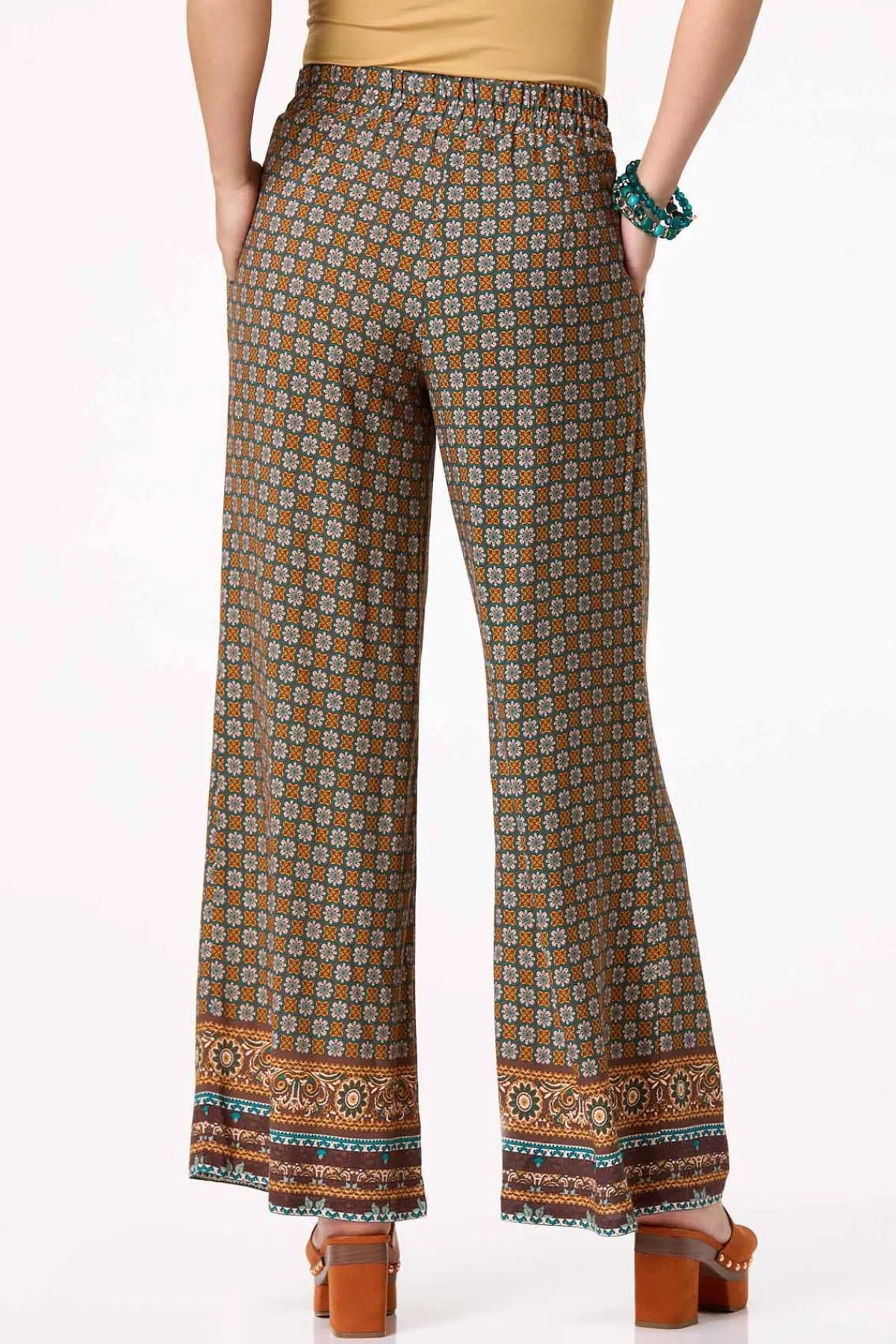 Cato Medallion Border Pants> Pants