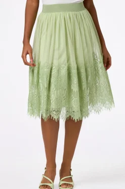 Cato Mesh Lace Midi Skirt> Skirts