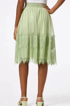 Cato Mesh Lace Midi Skirt> Skirts