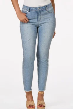 Cato Metal Stud Ankle Jeans><noscript><img width=