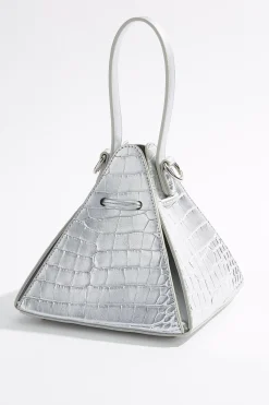 Cato Metallic Croc Triangle Wristlet> Handbags
