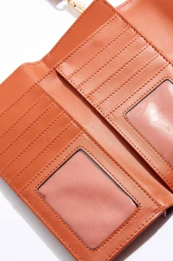 Cato Metallic Disc Whipstitch Wallet> Handbags