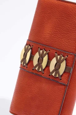 Cato Metallic Disc Whipstitch Wallet><noscript><img width=