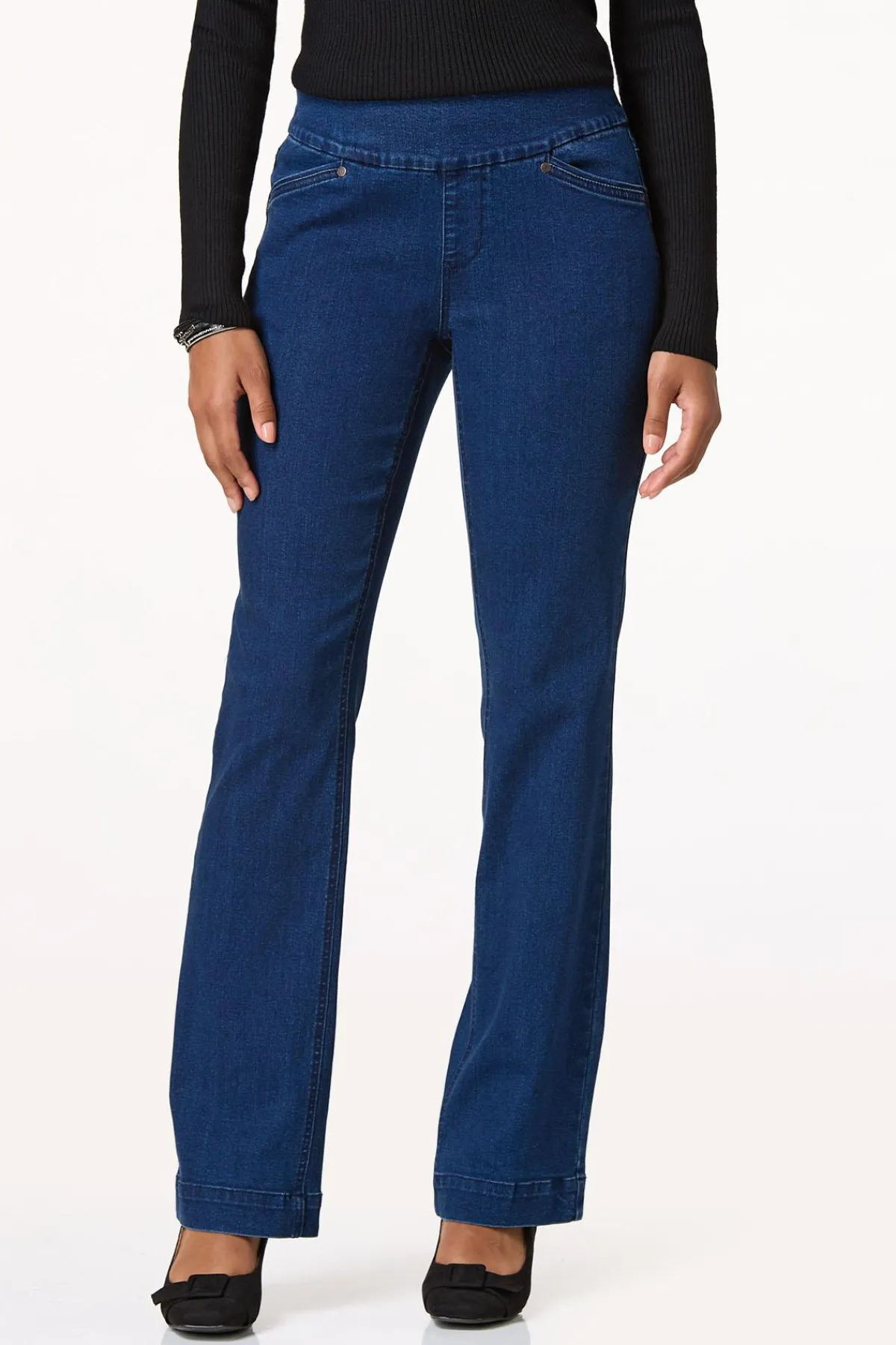 Cato Mid Rise Pull- On Trouser Jeans> Jeans