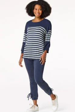 Cato Mix Stripe Tunic><noscript><img width=