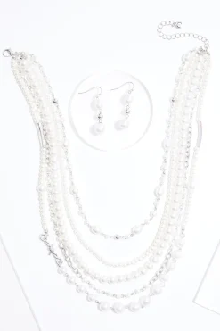 Cato Mixed Pearl Layered Necklace Set> Sets|Necklaces