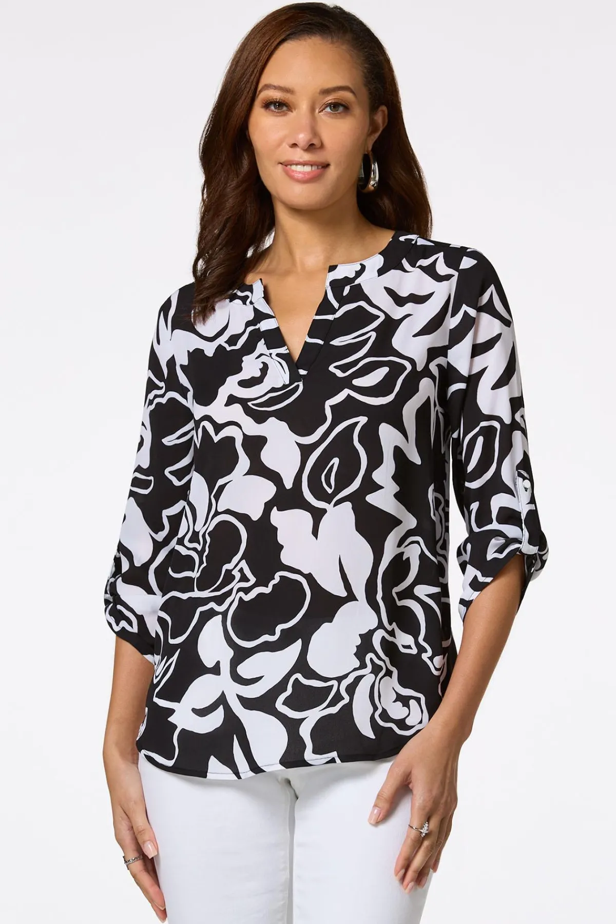 Cato Modern Contrast Tunic> Tops