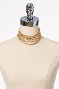Cato Multi Row Choker Necklace> Necklaces