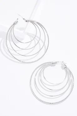 Cato Multi Row Oversized Hoop Earrings> Earrings