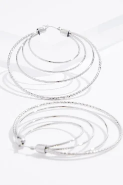 Cato Multi Row Oversized Hoop Earrings> Earrings