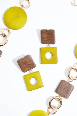 Cato Natural Wood Necklace Set><noscript><img width=