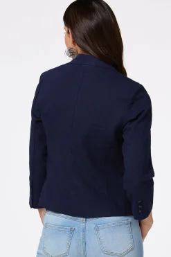 Cato Navy Linen Blazer> Suiting|Jackets & Vests