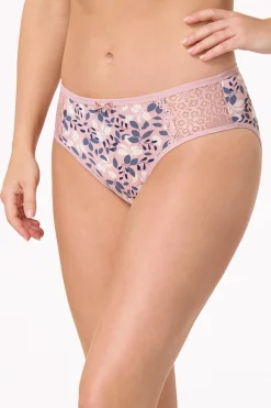 Cato Navy Print Ivory Panty Set> Intimates