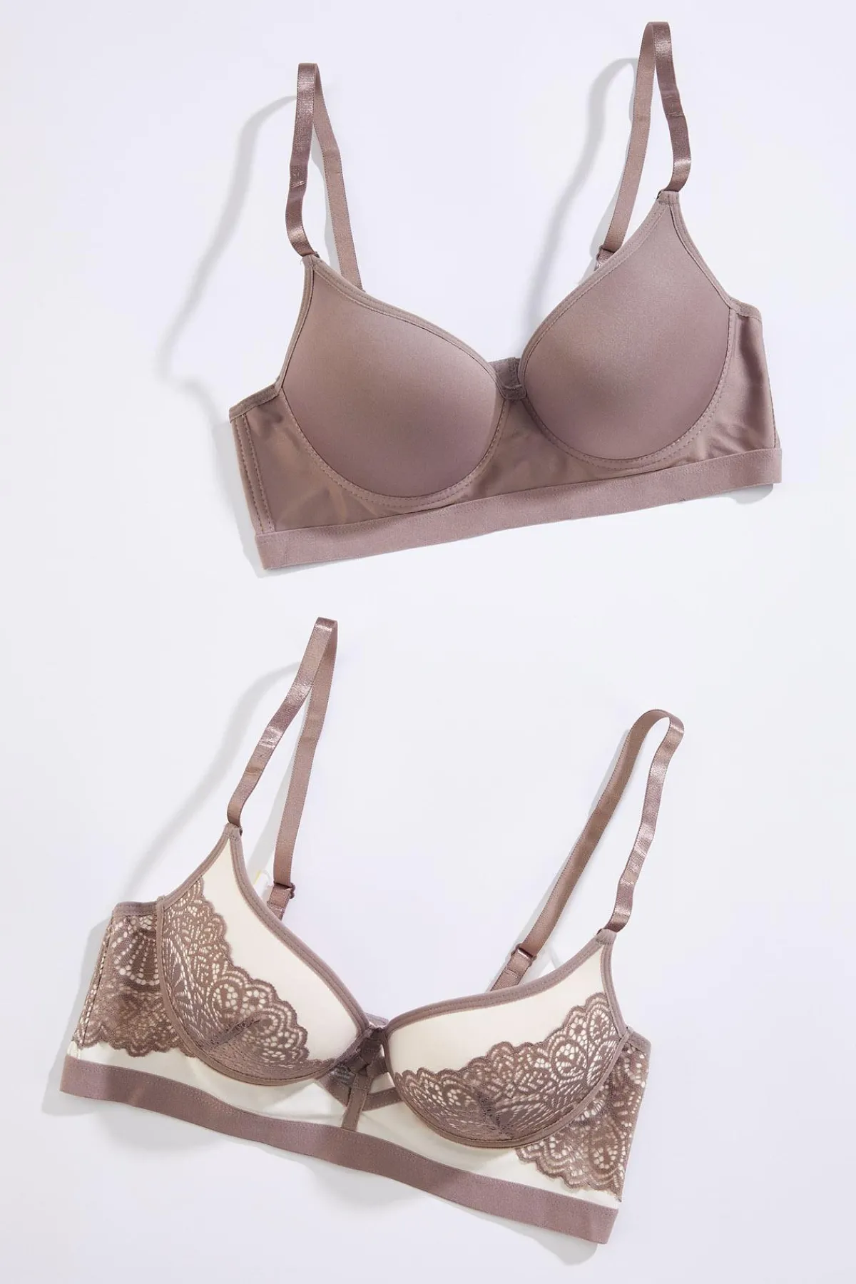 Cato Neutral Lace Push- Up Bra Set> Intimates
