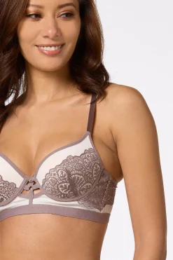 Cato Neutral Lace Push- Up Bra Set><noscript><img width=
