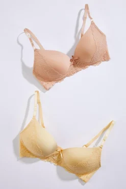 Cato Neutral Lace Wire- Free Bra Set> Intimates