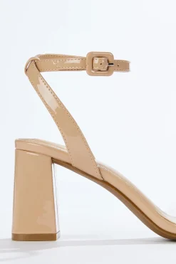 Cato Patent Ankle Strap Sandals> Sandals|Heels