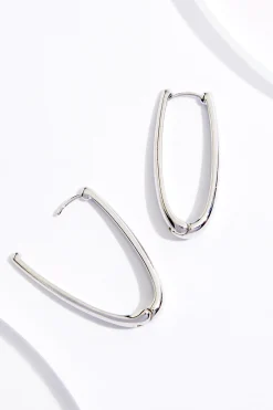 Cato Oblong Hoop Earrings> Earrings
