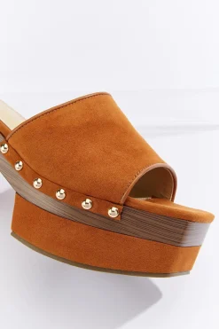 Cato One Band Platform Heel Sandals> Sandals|Heels