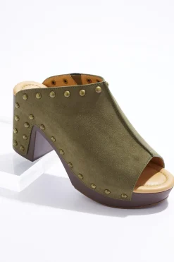 Cato Open Toe Stud Platform Heels> Heels