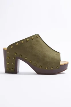 Cato Open Toe Stud Platform Heels> Heels