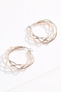 Cato Open Wire Hoop Earrings> Earrings