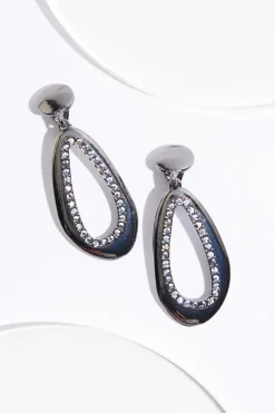 Cato Oval Cutout Clip- On Earrings> Earrings