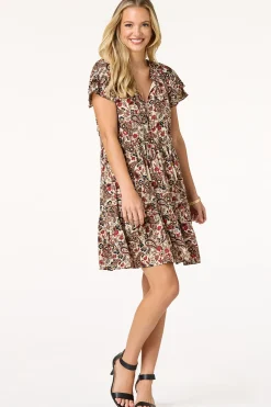 Cato Paisley Babydoll Swing Dress> Dresses
